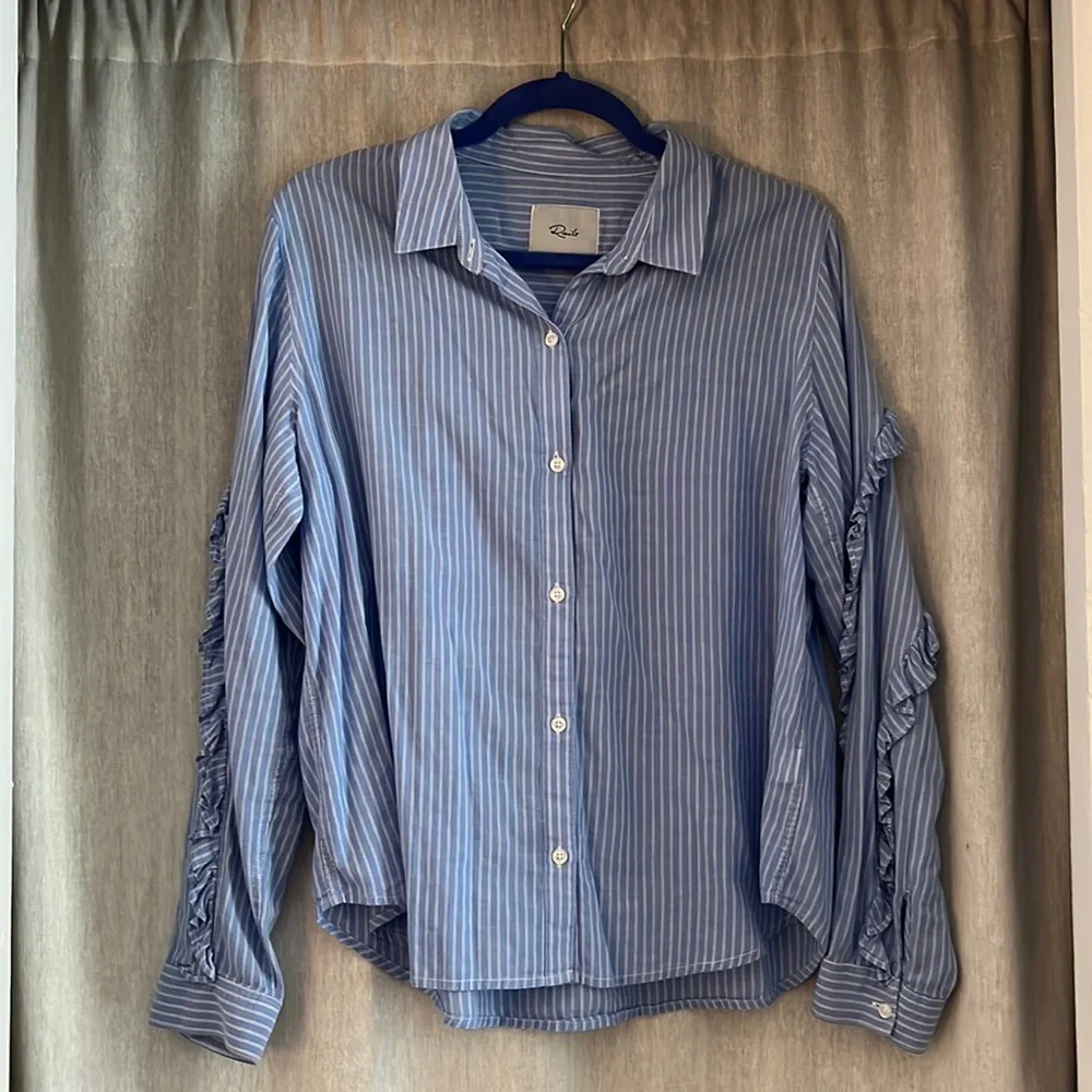 Rails Button-Down with Ruffle Sleeves - Picture 1 of 4
